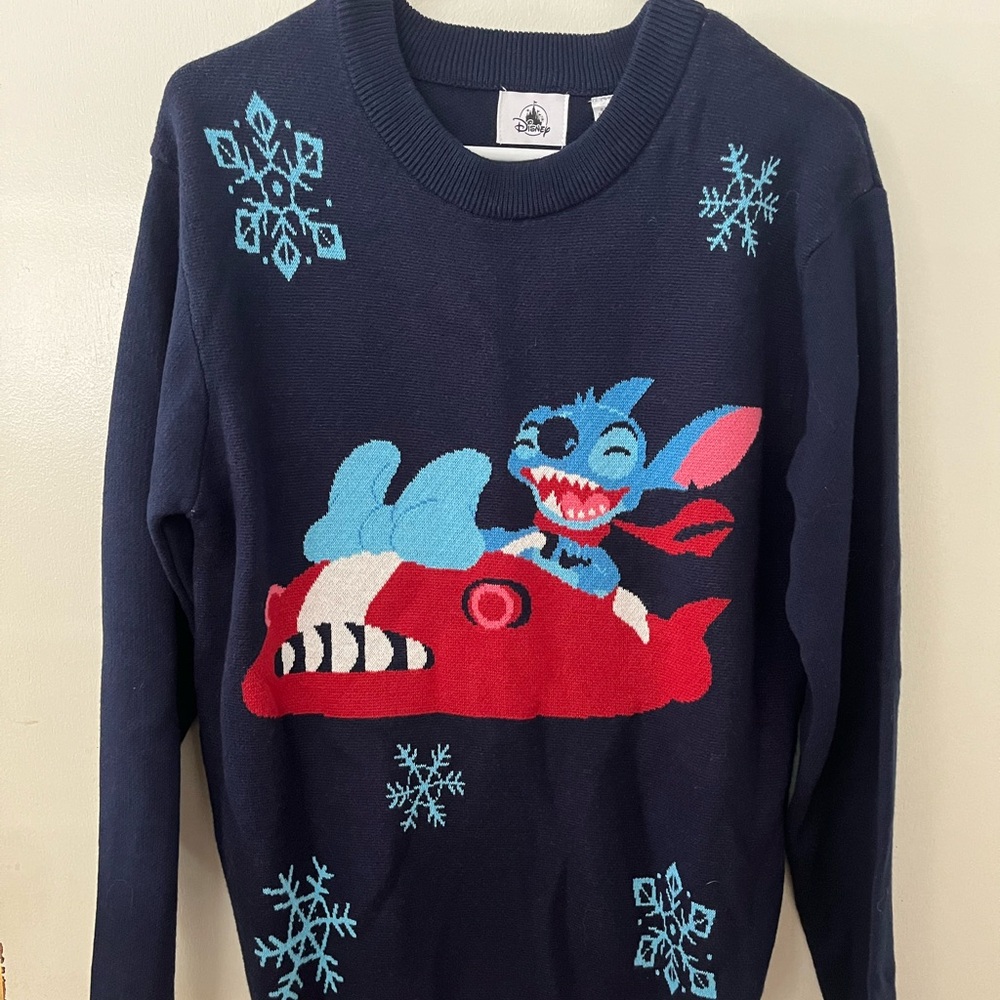 Disney knit Stitch Christmas Sweater